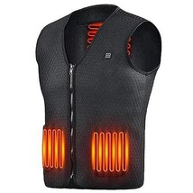 [Pack of 2] Heat Jacket Vest 3 Heating Gear Adjustable USB Heated Vest W... - £47.44 GBP