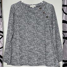 Carolyn Taylor Sweater Women’s Size Small Gray Round Neck Long Sleeve - £12.53 GBP