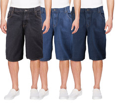 Men's Premium Quality Cotton Casual Relaxed Fit Denim Jean Shorts - $29.35