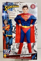 Rubie&#39;s DC Comics Superman Deluxe Muscle Chest Child Halloween Costume-Small 4-6 - £28.14 GBP