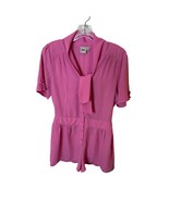 ASOS pink tie front romper -6 - $47.48 CAD