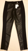 Elie Tahari Mixed Leather Noir(Black) Pants Sz.-L - £47.93 GBP
