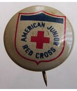 AMERICA JUNIOR RED CROSS ENAMEL PIN BUTTON - $9.99