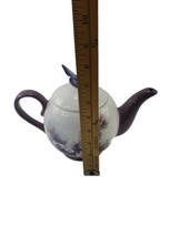 1990&#39;s Telaflora Lena Licl Purple Blossom &amp; Butterflies Coffee Tea Pot w... - £19.38 GBP