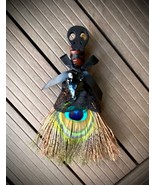 Broom Doll with Skull Head, Besom, Home protection spirit doll, Home Ble... - £21.58 GBP