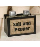 Salt and Pepper Holder with glass shakers - $38.29 CAD