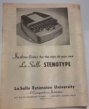 Vintage La Salle Instruction Booklet 1968 - £3.92 GBP