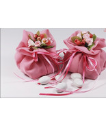 5pieces Pink Color Wedding Favor Candy Bags ,Favorite People Thank You B... - $5.90