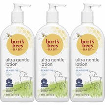 Burt&#39;s Bees Baby Ultra Gentle Lotion for Sensitive Skin - 12 Ounce (Pack of 3) - £31.84 GBP