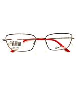 Nike Eyeglasses 8183 060 Gunmetal Grey Red Rectangular Full Rim 52-18-14... - $58.41