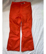 Vtg 60s 70s Apres Ski Pants Suit Orange SPORTCASTER Snow bib Nylon Womens S - $34.64