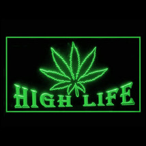 220001B Marijuana Hemp Leaf High Life fabulous life style array LED Ligh... - £17.62 GBP
