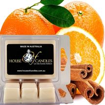 Cinnamon &amp; Sweet Orange Eco Soy Candle Wax Melts Clams Hand Poured Vegan - £11.06 GBP+