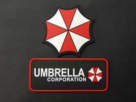 PVC Rubber Uniform Resident Evil Umbrella Corporation 2 Patch Set Hook Backing - £12.66 GBP