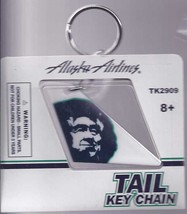 ALASKA AIRLINES Tail Keychain, Brand New - £6.34 GBP