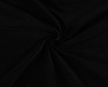 Black Velveteen Single-Sided 43&quot; Wide Cotton Fabric by the Yard (A103.18) - £11.03 GBP