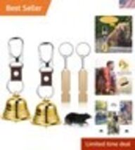 2" Loud with Whistle Set for Hikers Solid Brass Emergency 3 in 1 with Si... - $14.96