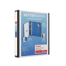 1&quot; Staples Better View Binder with D-Rings White 648812 - £15.71 GBP