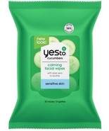 2 Packs Yes To Face Wipes for Women and Men, Sensitive Facial Cleansing ... - $14.84