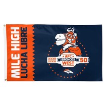 Denver Broncos Lucha Libre90cmx150cm/3x5FT Deluxe Single-Sided Flag - $20.00