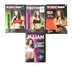 Lot of 4 Jillian Michaels DVD&#39;s: 3-The Biggest Winner &amp; 1-Extreme Shed a... - £7.98 GBP