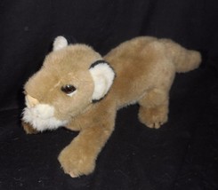 14&quot; Vintage 1986 Applause Wwf Wildlife Lion Lynx Stuffed Animal Plush Toy 28103 - £18.67 GBP