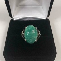 6 Karat Smaragd Edelstein Zertifiziert Handgemacht Sterling Silber Halo Ring Für - £56.74 GBP