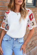 Rayne Crochet Short Sleeve Top - $23.99