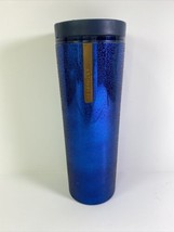 2013 STARBUCKS Midnight Blue Foil TEXTURED bumps Tumbler Slide Cover 16 oz - £14.12 GBP