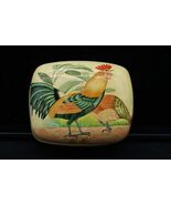 Wooden Hand Painted Glossy Rooster Chicken Keepsake Treasure Box - $27.86 CAD