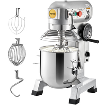 VEVOR Commercial Food Mixer, 20Qt 750W 3 Speeds Adjustable 108/199/382 RPM - $910.97 CAD