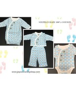 Stephan Baby Infant Sets 100% Cotton Blue Various Styles Preemie 4-6 Lbs - $8.99