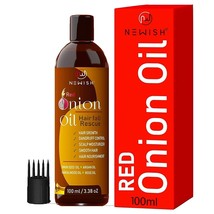 Newwish® Onion hair oil for Hair Growth &amp; Hair fall Control (100ml) - £13.52 GBP