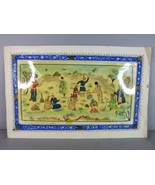 Vintage Decorative Persian Indian Mughal Hand Painted Party Scene E119 - €68,77 EUR