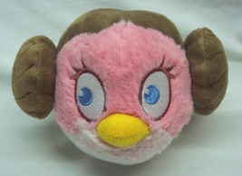 Angry Birds Star Wars Princess Leia Pink Bird 4&quot; Plush Stuffed Animal Toy 2012 - £11.65 GBP