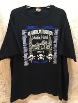 An American Tradition Medix Hotel 2013 Men&#39;s Black Graphic T-Shirt Size 3XL - £19.19 GBP