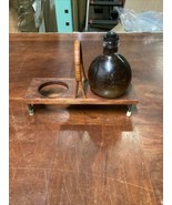 Vintage Glass Decanters With Wooden Stand/Holder - €11,43 EUR
