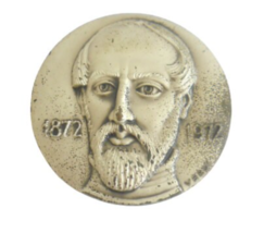 Giuseppe Mazzini Medaglia Veroi Centenario Morte Anniversary Medal 1872- 1972 - £39.01 GBP