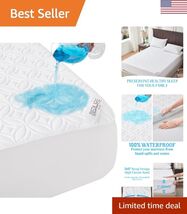 Waterproof Mattress Protector, Twin Size Mattress Pad with Deep Pocket 6... - $30.59