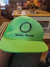 Vntg Nissin Mesh Snapback Ropebill Trucker Hat/Cap Rotary International  - $9.89