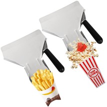 2 Pack Stainless Steel French Fry Scooper Scoop Quick Fill, And Dried Nuts. - £28.71 GBP