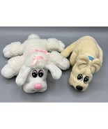 Vtg 80s Pound Puppies White Poodle Beige Puppy Lot of 2 - $26.03