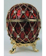 Russe Faberge Œuf Réplica Avec Cross Hatch Design PC-0577-05 - $140.28 CAD