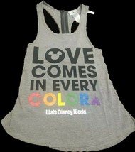 Disney Womens Tank Top Size Small Love Comes in Every Color Pride Run Di... - £12.76 GBP