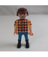 1992 Geobra Playmobile Cowboy 2.75&quot; Toy Figure - $13.43 CAD