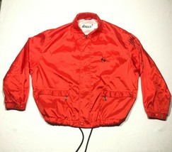 Vintage Nordica Windbreaker Track Jacket Mens 50 M Red Logo Zip Pockets ... - $28.04