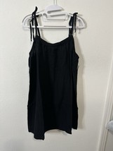 Old Navy Black Tie Tank Tunic Top Size Large - £12.37 GBP