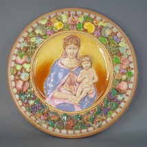 Northwestern Terra Cotta Company Fine Ceramic Roundel Embossed Madonna And Child - £1,705.88 GBP