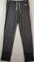 PINK Victoria&#39;s Secret Sleepwear Pants Womens Small Dark Gray Viscose Drawstring - £11.70 GBP