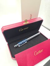 Cartier ballpoint pen Santos de Silver in box and user guide - $251.16